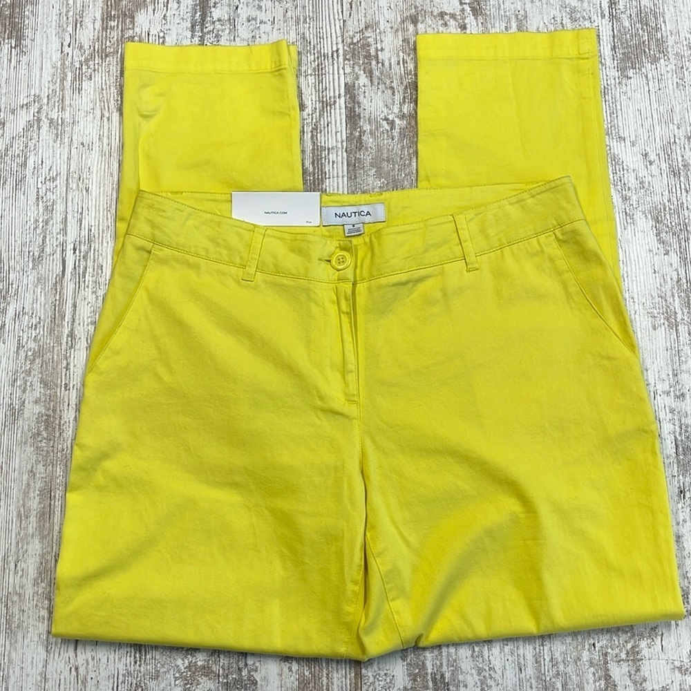 Nautica NWT Yellow Ankle Length Pants Size 8